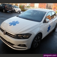 Marquage ambulance volkswagen polo